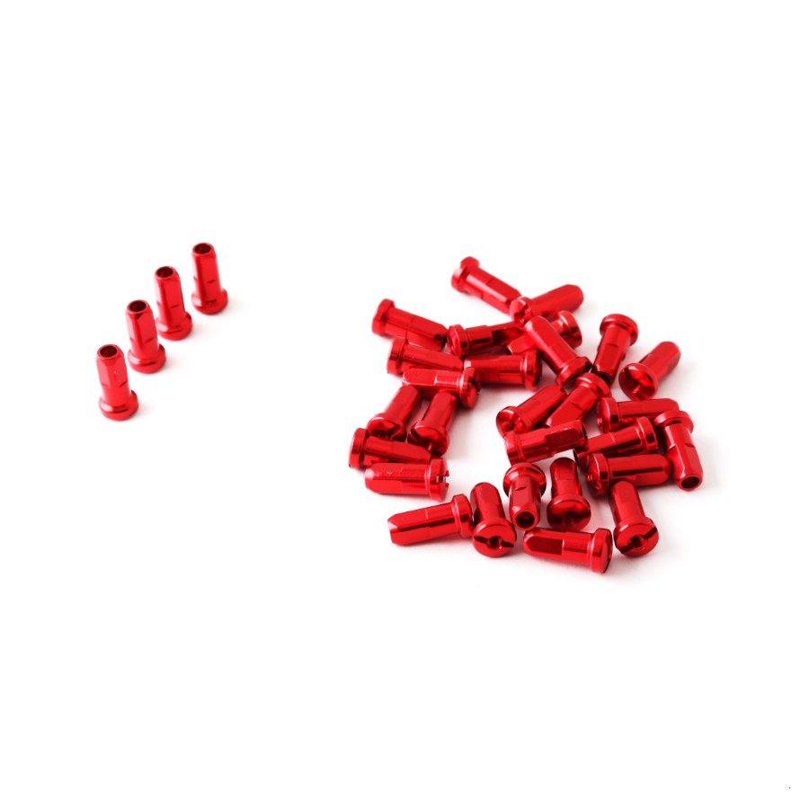 Комплект декоративных ниппелей для спиц (32 шт.) красных YCF, 020118-196-2922