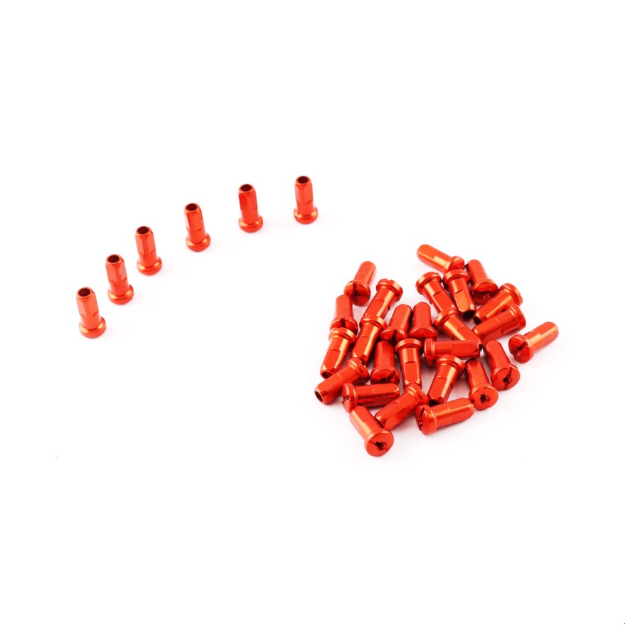 Комплект декоративных ниппелей для спиц (32 шт.) оранжевых YCF, 020118-196-5144