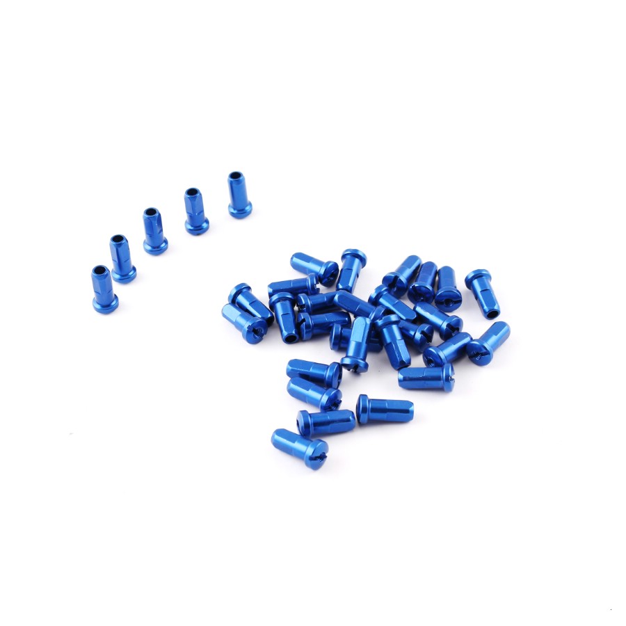Комплект декоративных ниппелей для спиц (32 шт.) синих YCF, 020118-196-7667
