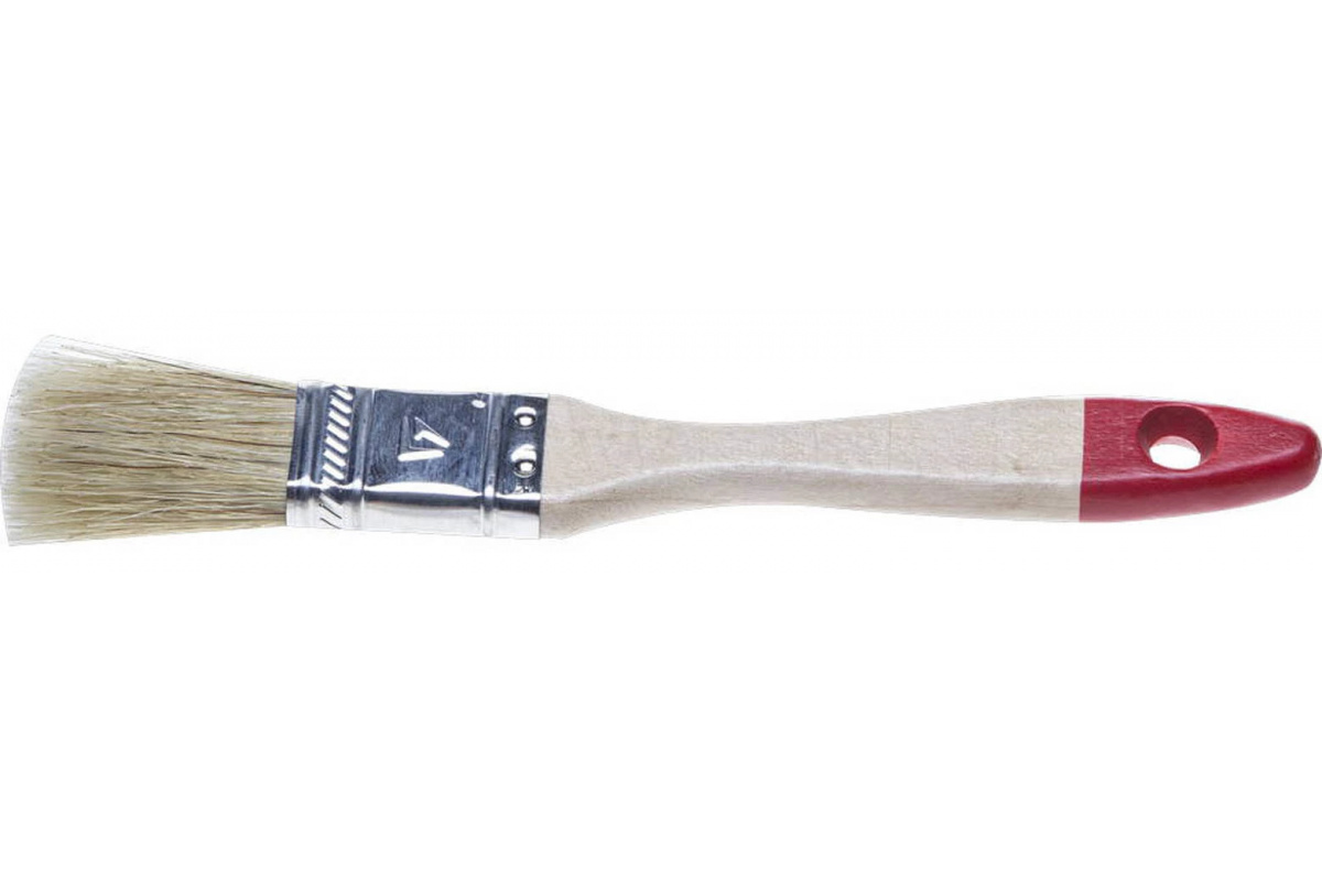Кисть плоская STANDARD, ручка деревянная, щетина смешанная, 3/4, 20 мм, STAYER, 987-00020