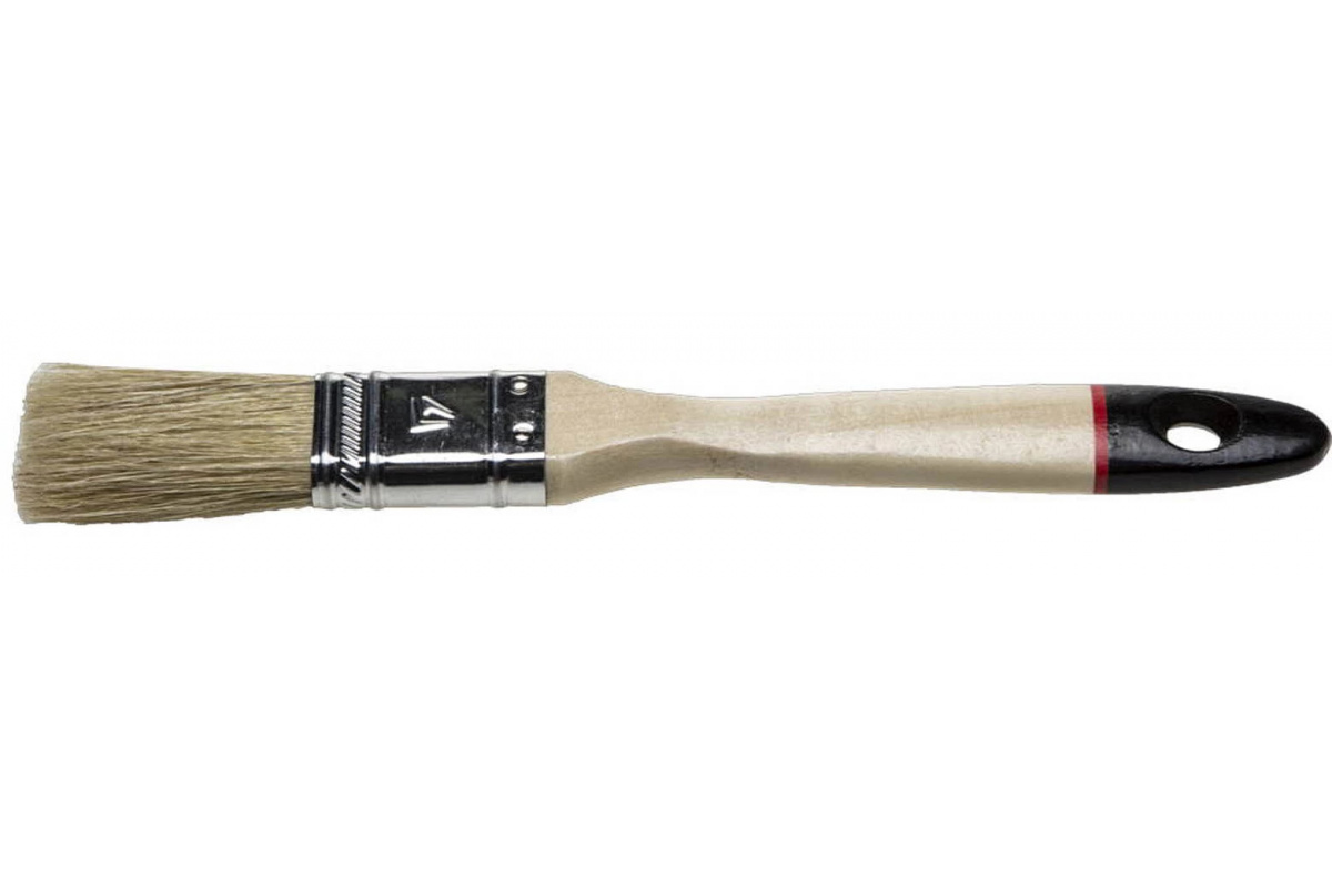 Кисть плоская UNIVERSAL-EURO, деревянная ручка, щетина натуральная светлая, 3/4, 20 мм, STAYER, 987-00035