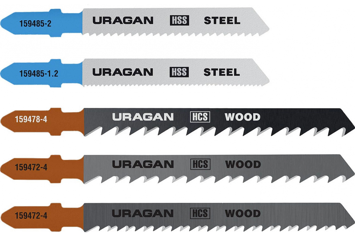 Набор полотен, по дереву и металлу, 5 шт, URAGAN, 987-02299