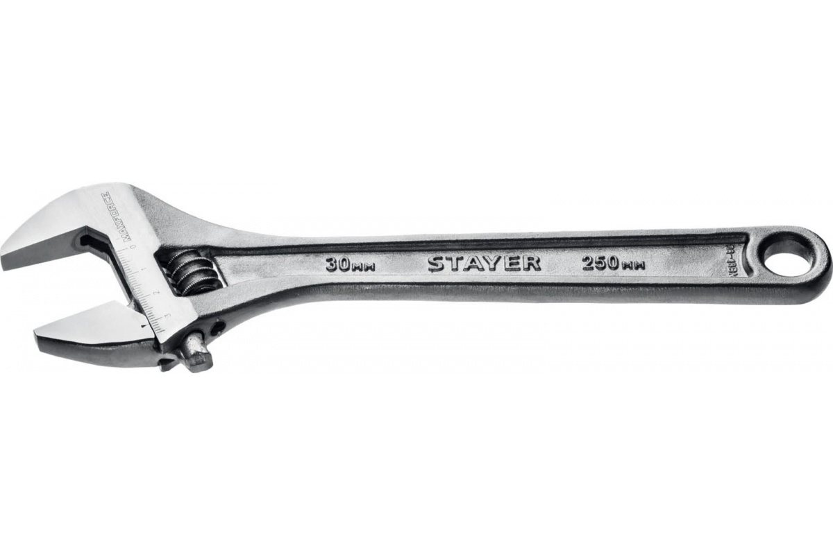 Ключ разводной 250/30 мм, MAX-Force STAYER, 987-04645