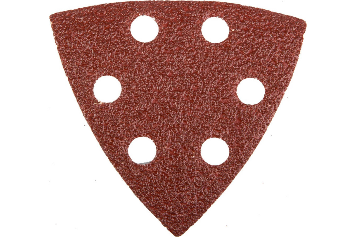 Треугольник шлифовальный универсальный, 6 отверстий, Р 40, 93 х 93 х 93 мм, 5 шт, STAYER, 987-10983