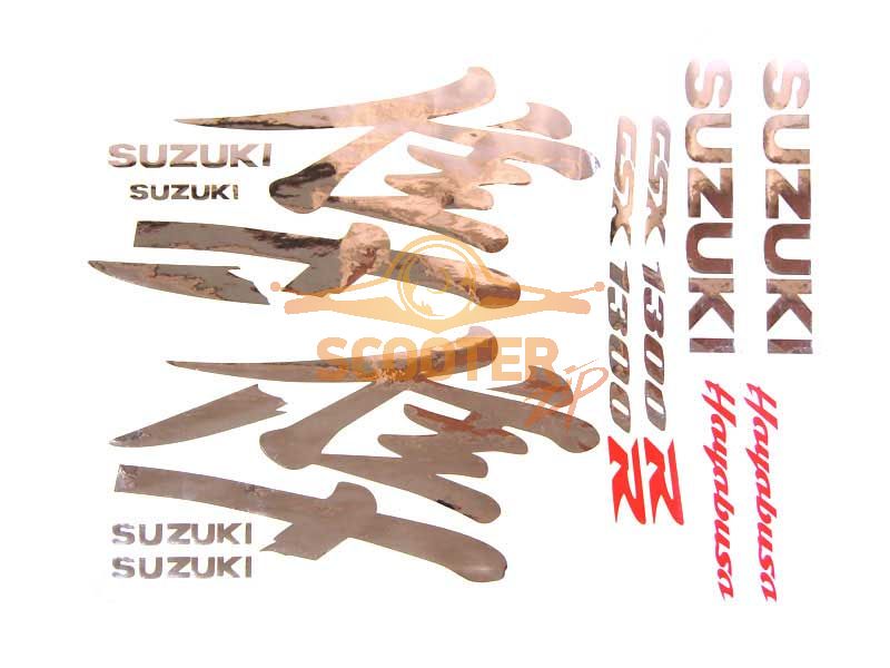 Наклейки, набор (20х40) Suzuki Hayabusa, 4620757439661