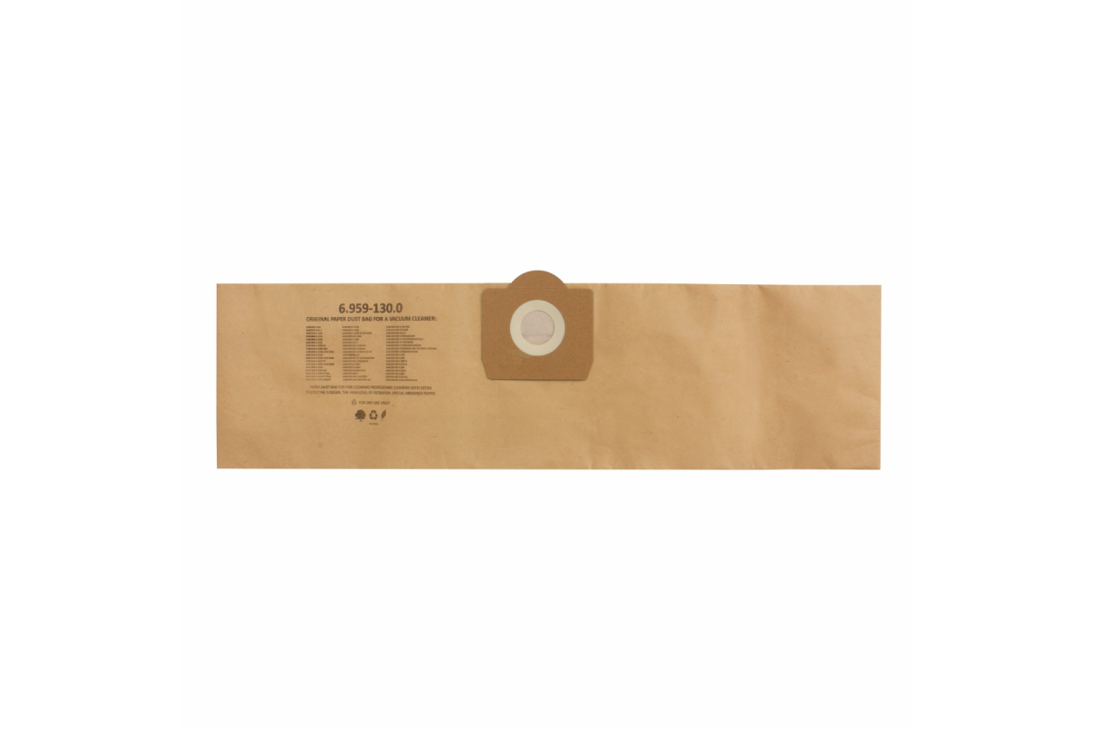 Фильтр-мешки бумажные 200 шт для пылесоса KARCHER A 2251 ME (1.336-201.0), 810-2399