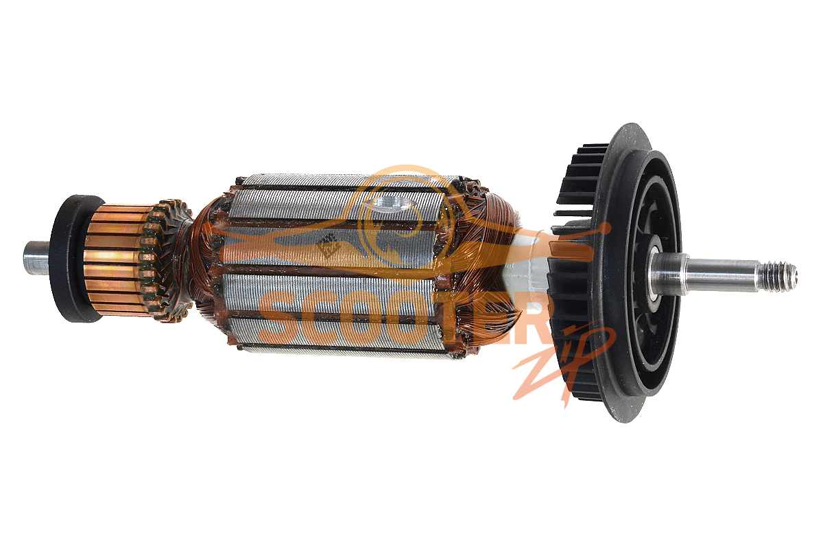 Ротор (Якорь) (L-154.5 мм, D-35 мм, Резьба М6 (шаг 1.0 мм)) для фрезера плоскодюбельного BOSCH GFF 22 A (Тип 0601620070), 1604010626