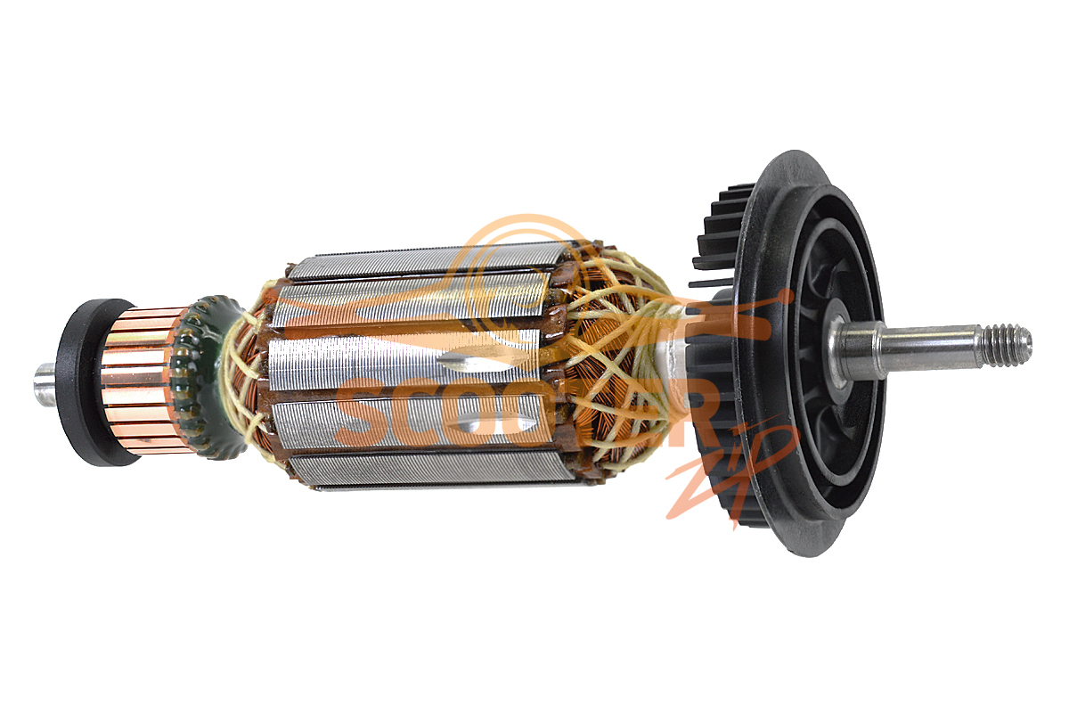 Ротор (Якорь) (L-164.5 мм, D-35 мм, резьба М6 (шаг 1.0 мм)) для болгарки BOSCH GWS 8-115 C (Тип 06013775V1), 1604010B04
