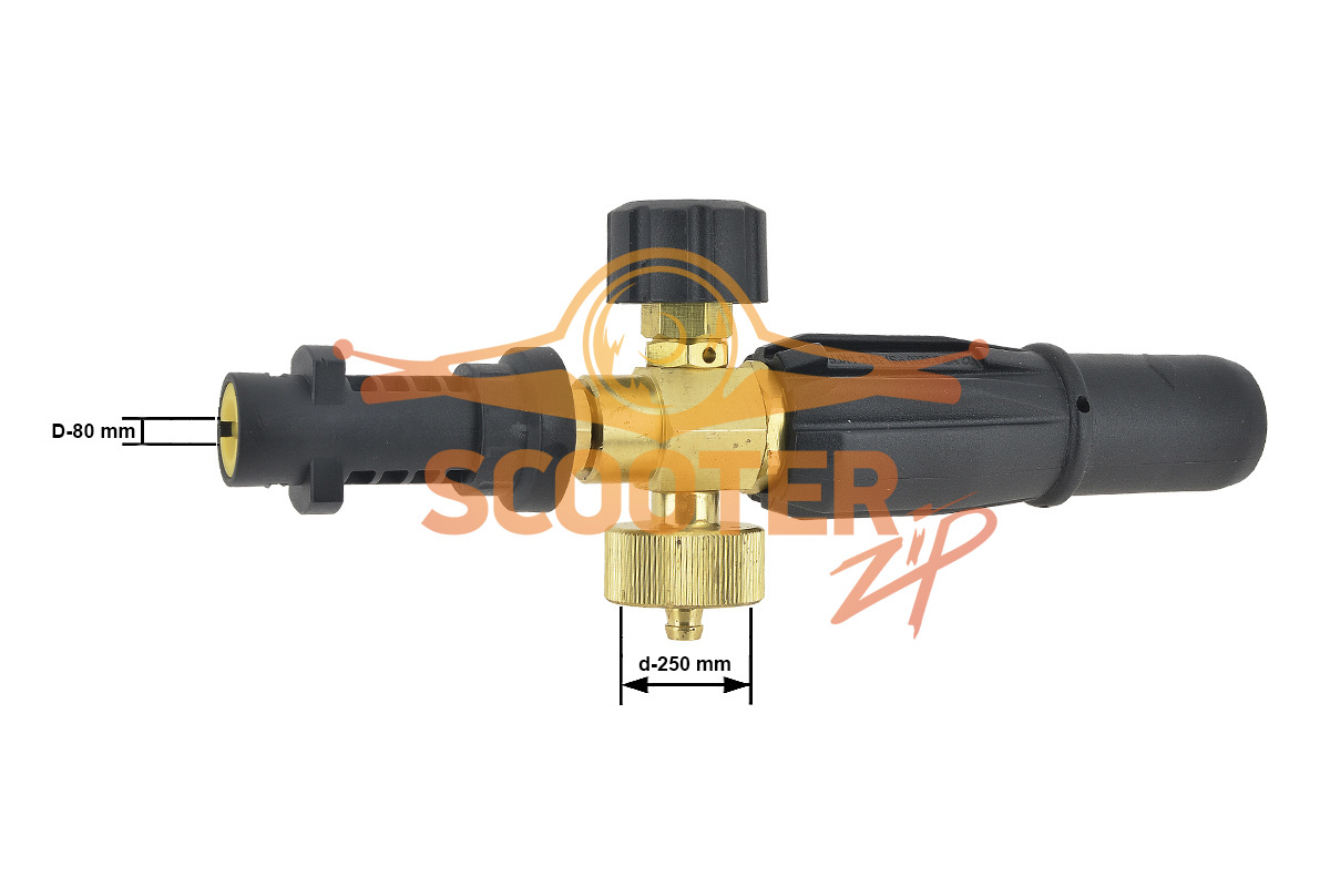 Пеногенератор Euroclean с пластиковым адаптером для мойки высокого давления для мойки KARCHER K 3 Car (1.676-003.0), 810-1040