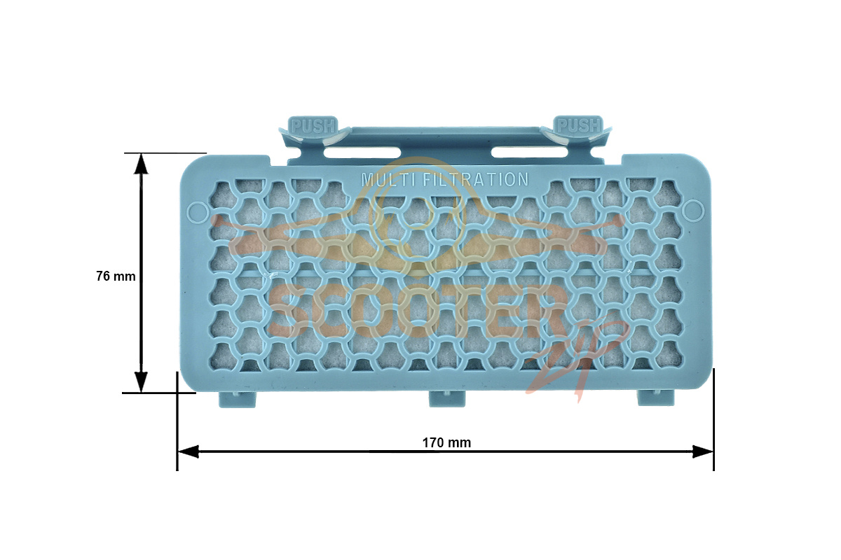 Фильтр целлюлозный HEPA для пылесоса LG V-C73201 KOMPRESSOR, 810-1307