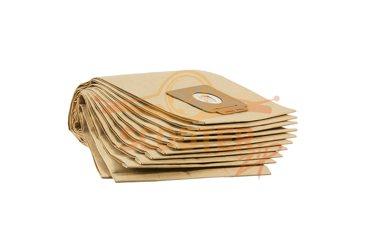 Фильтр-мешки бумажные 10 шт для пылесоса KARCHER T 15/1 (1.355-221.0), 810-1645