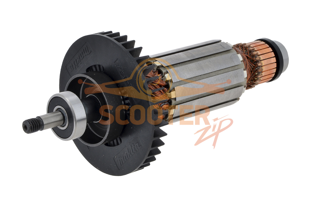 Ротор (Якорь) (L-195 mm, D-41 mm, резьба М8 (шаг 1.25 мм)) 220-240В в сборе для электропилы цепной DOLMAR ES-43TLC, 511A83-6