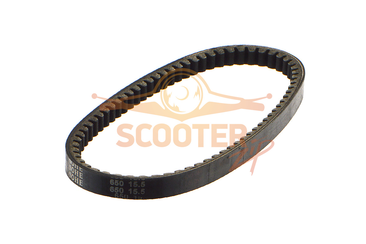 Ремень вариатора 15,5*650 (16) (улучшенное качество резины) SOHE для скутера Honda Dio AF-18, 894-0193