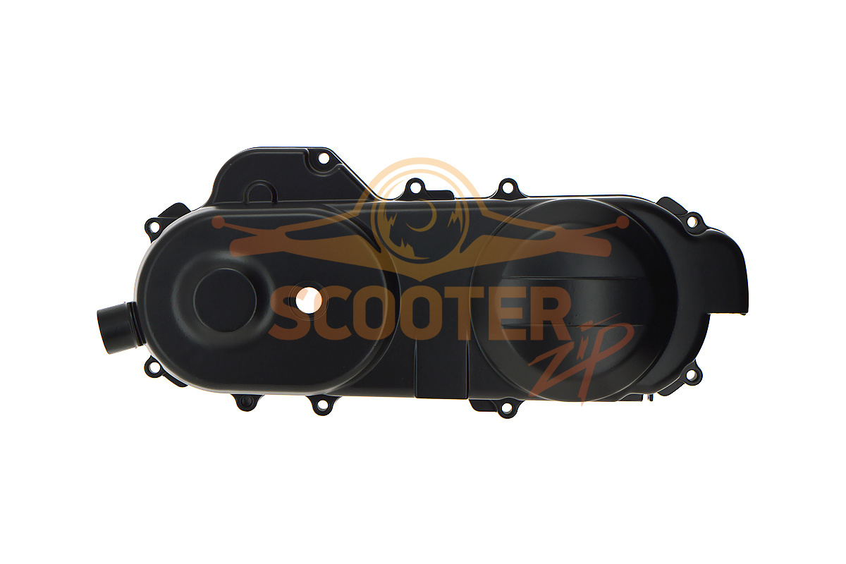 Крышка вариатора (колесная база 10) черная для скутера Honling QT-6 Master, 893-00194