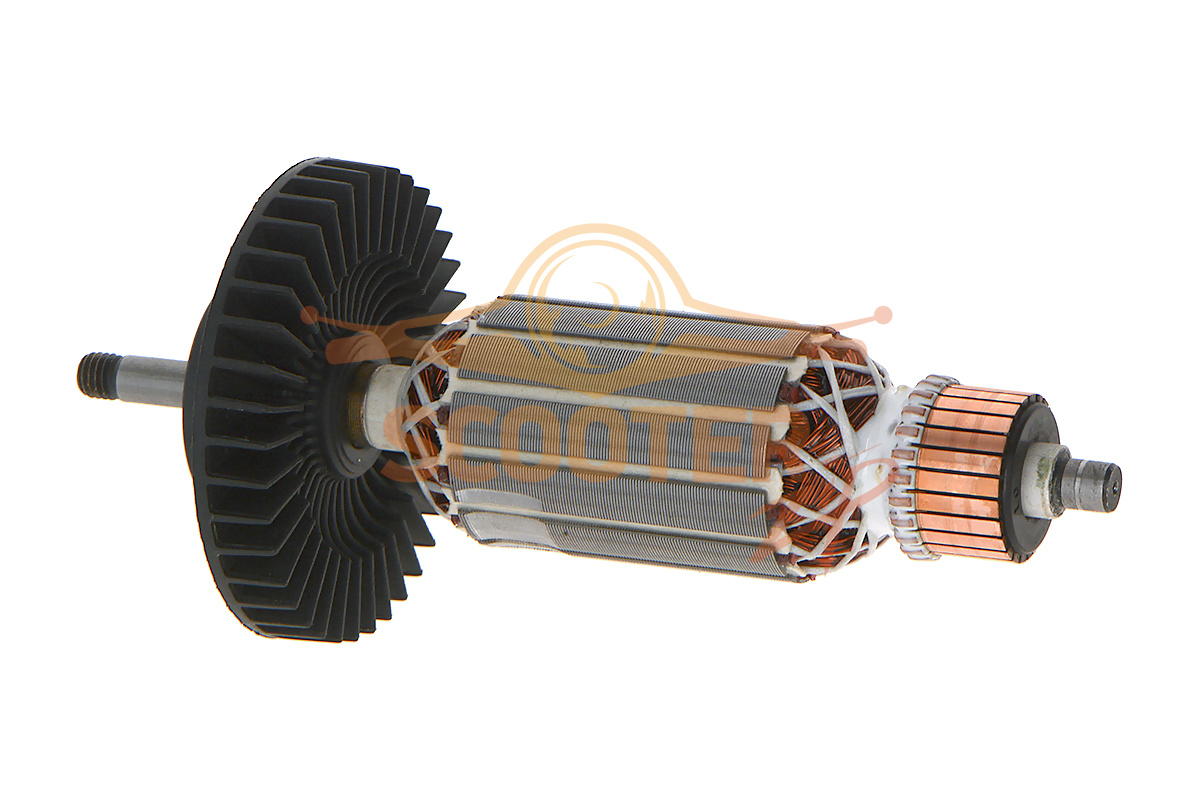 Ротор (якорь) (L-182 мм, D-41 мм, резьба М8 (шаг 1.25 мм)) для электропилы цепной MAKITA UC4020A, 889-1908
