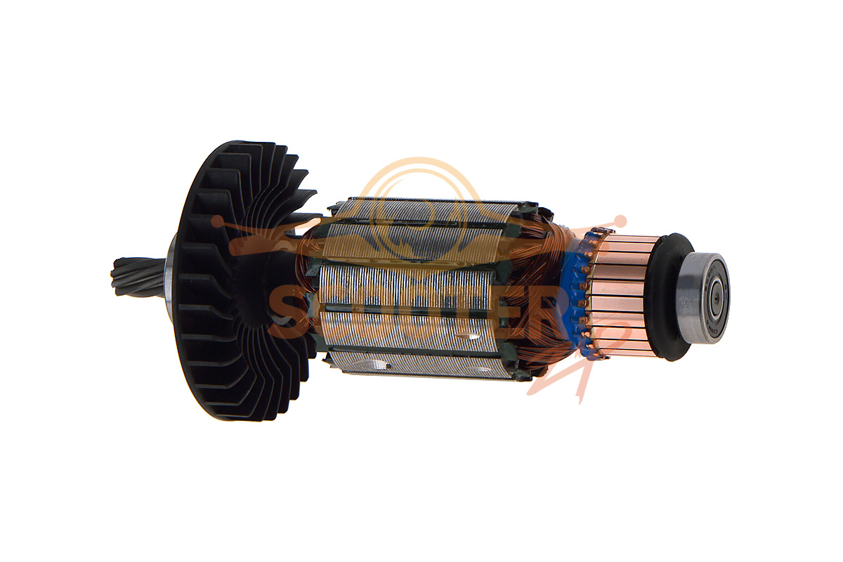 Ротор (Якорь) (L-160 мм, D-44 мм, 8 зубов, наклон влево) для пилы циркулярной (дисковой) DeWalt DWE550 TYPE 1, N178804