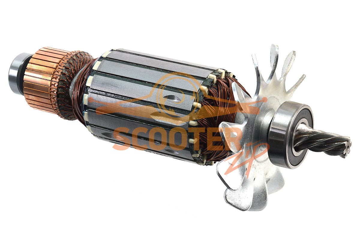 Ротор (Якорь) DeWalt для пилы монтажной D28710 TYPE 1 (L-212 мм, D-54 мм, 6 зубов, наклон влево), N085931