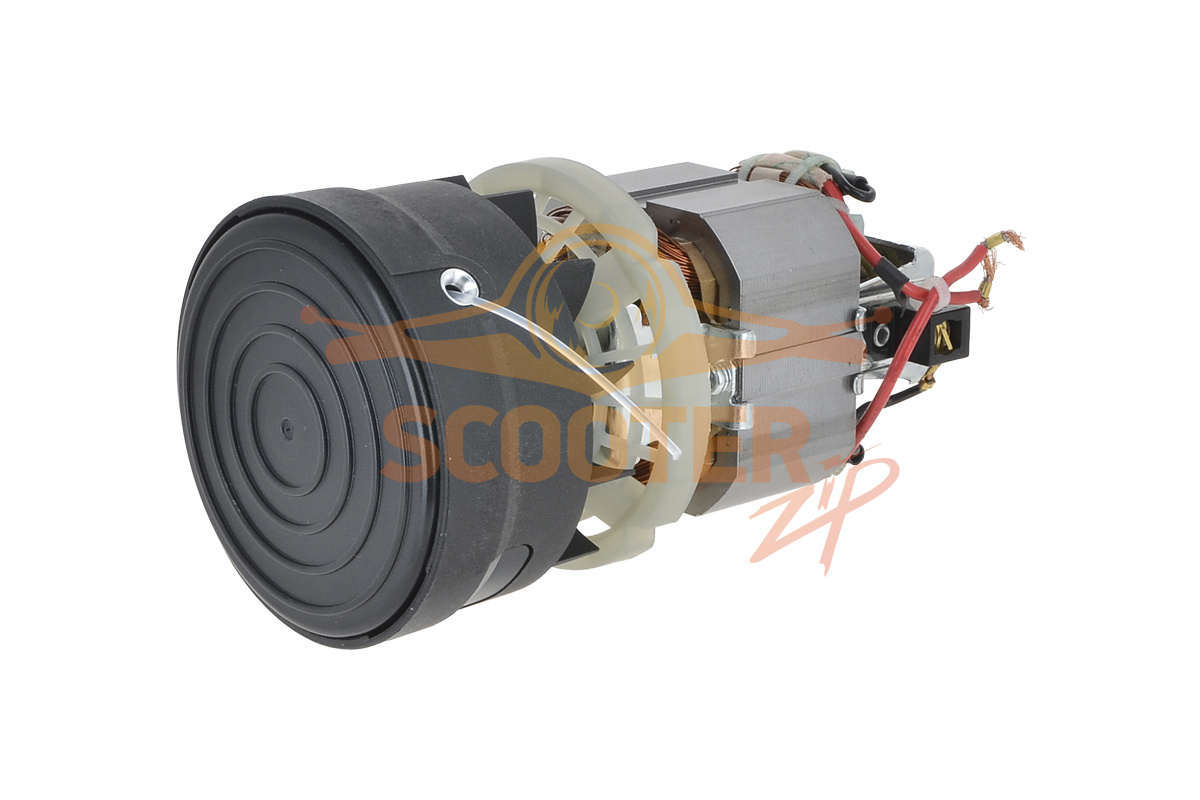 Электродвигатель в сборе с триммерной головкой (под шлиц) Снят с инструмента для триммера электрического HUTER GET-RS32 (s/n ENB~), 61/59/298УЦ