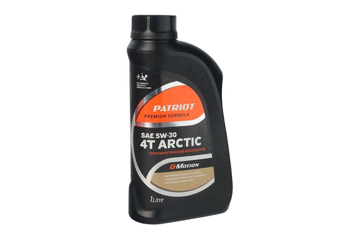 Масло полусинтетическое G-Motion 5W30 4Т ARCTIC 1л для снегоуборщика PATRIOT Сибирь 65 Е (20073633), 850030100
