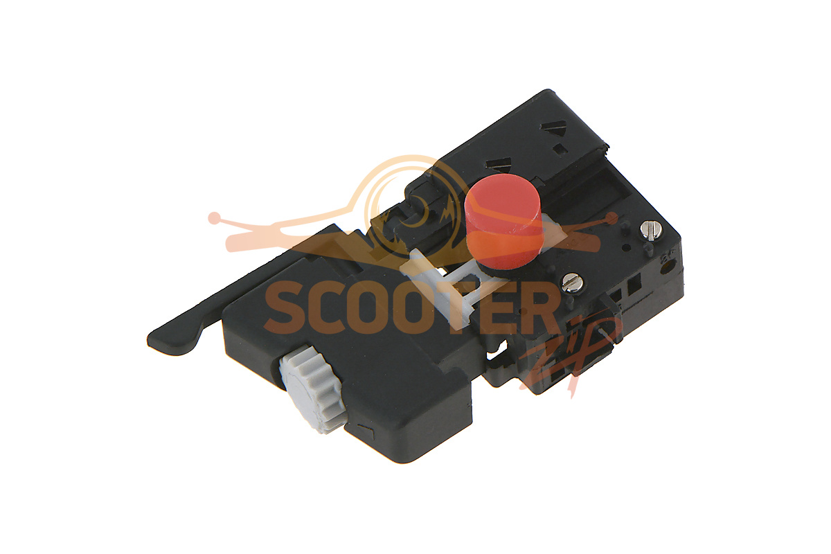 Выключатель с фиксатором, реверсом и регулятором оборотов, для дрелей пылезащищенных, 889-0155