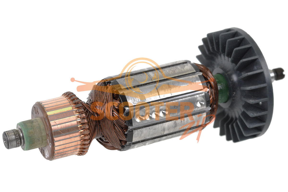 Ротор (Якорь) REBIR FM2-900 0310001643 (L-177 мм, D-43 мм, резьба М8 (шаг 1.0 мм)), FM2-900.01.02.00