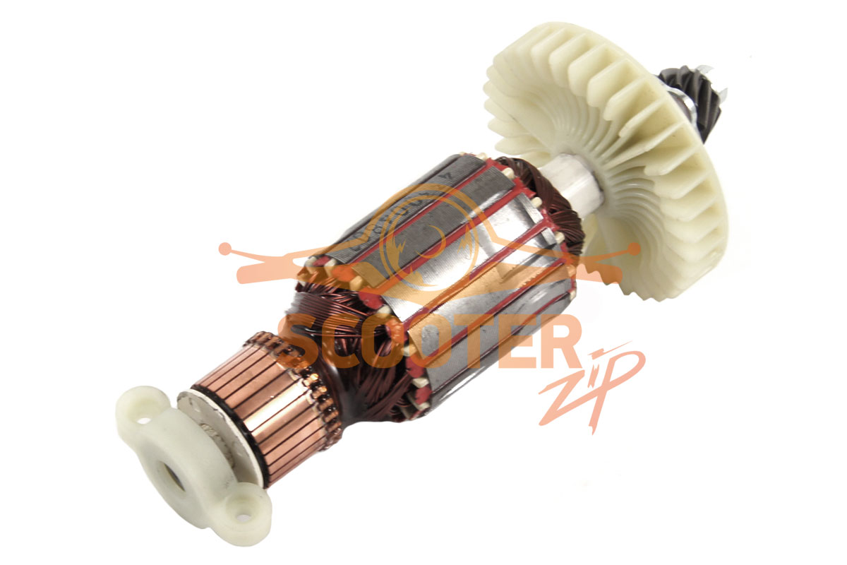 Ротор (Якорь) для электропилы CHAMPION 424N-18 (L-176 мм, D-47 мм, 11 зубов, наклон влево), 8440-433902-0000010
