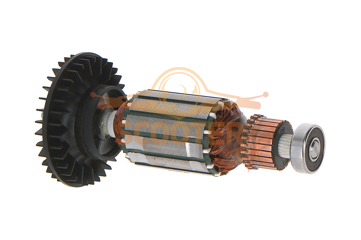 Ротор (якорь) в сборе Stanley для машины шлифовальной ленточной STBS720 TYPE 3 (L-141 мм, D-35 мм, резьба М6 (шаг 1.0 мм)), 90578779