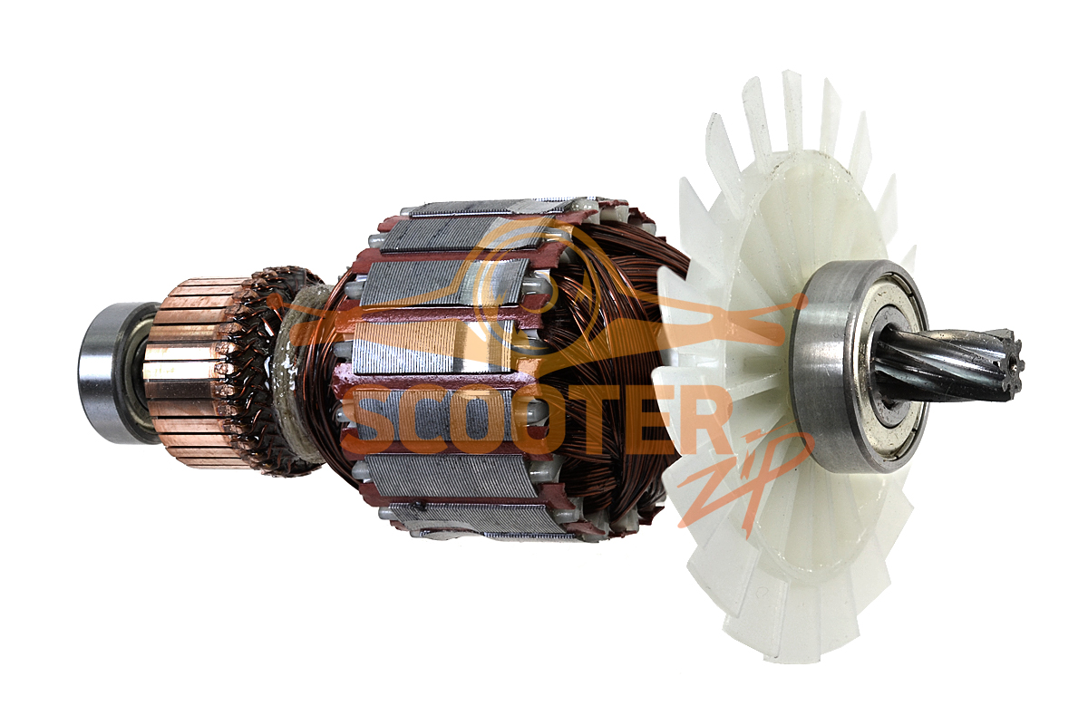 Ротор (Якорь) Stanley для пилы циркулярной (дисковой) FME301 TYPE 1 в сборе (L-161 мм, D-54 мм, 8 зубов, наклон вправо), 90638451