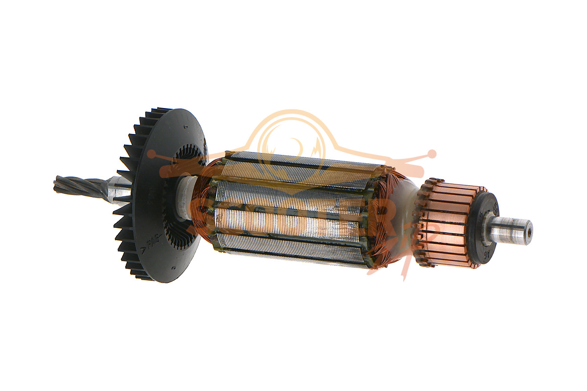 Ротор (якорь) (L-141.5 мм, D-29 мм, 6 зубов, наклон вправо) для лобзика (для пеноматериалов) BOSCH GSG 300 (Тип 0601575143), 1604010B6R