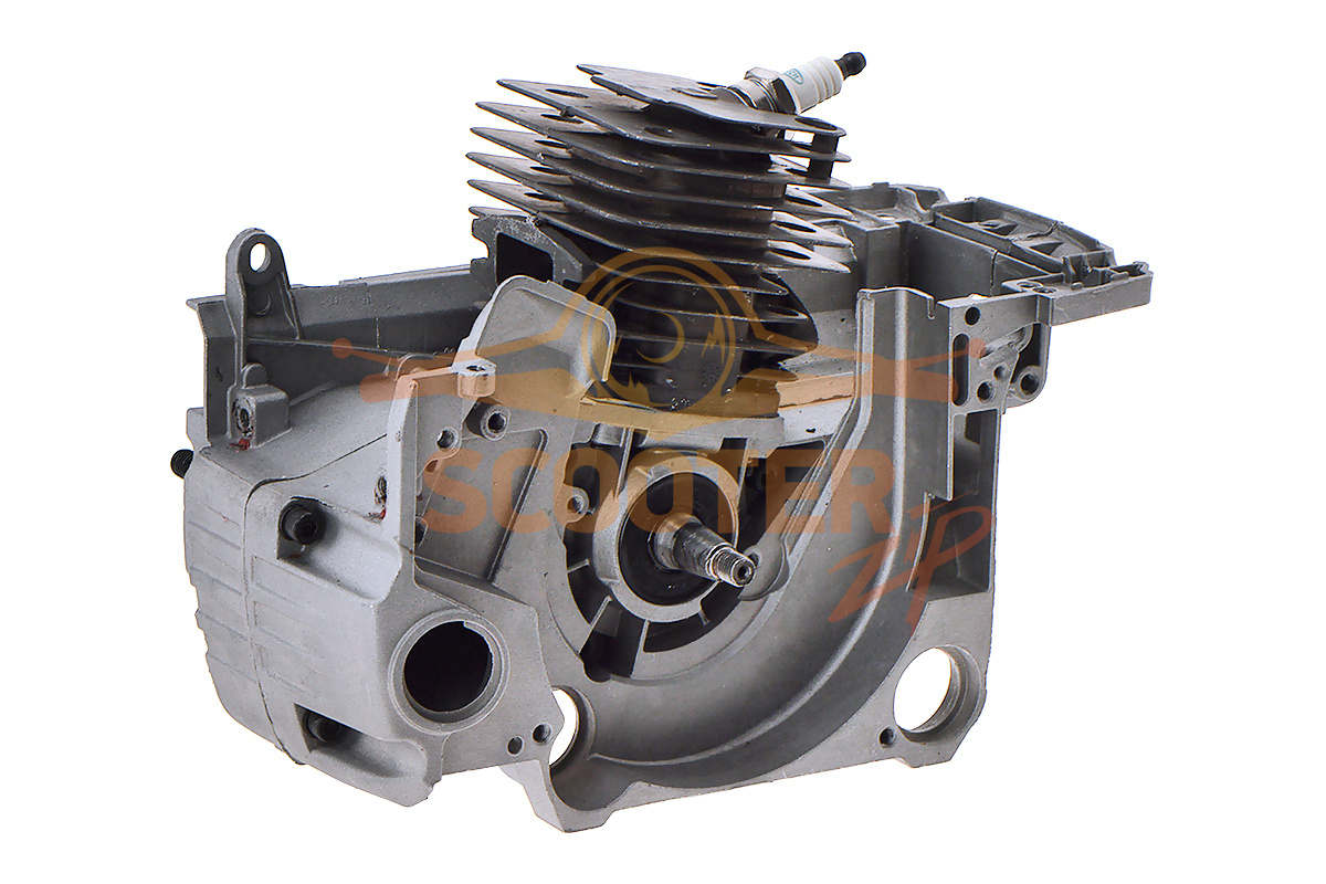 Двигатель D=45mm в сборе с картером для бензопилы CARVER HOBBY HSG 152-18, 888-2526