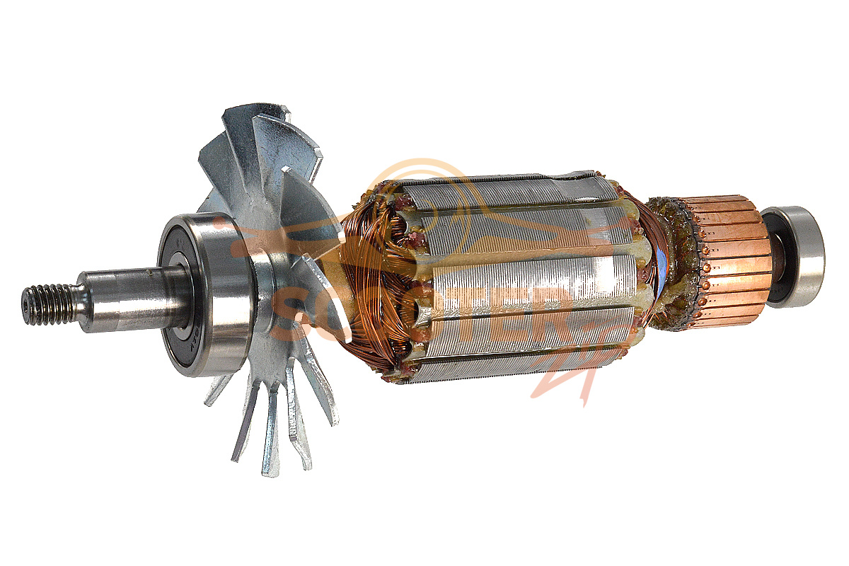 Ротор (Якорь) 220V-230V (L-171 мм, D-41 мм, Резьба М8 (шаг 1.25 мм)) для пилы торцовочной HITACHI C 10FSH, 360898E