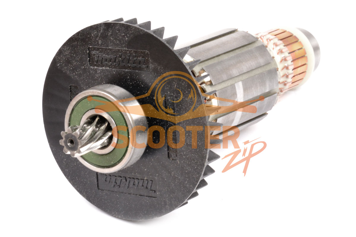 Ротор (Якорь) MAKITA для дисковой пилы 5603R (L-163 мм, D-41 мм, 8 зубов, наклон влево), 516223-5