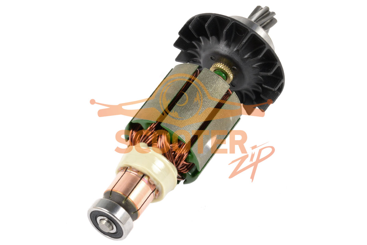 Ротор (Якорь) MAKITA для перфоратора DHR165 (L-115 мм, D-31 мм, 7 зубов, наклон вправо), 619334-6