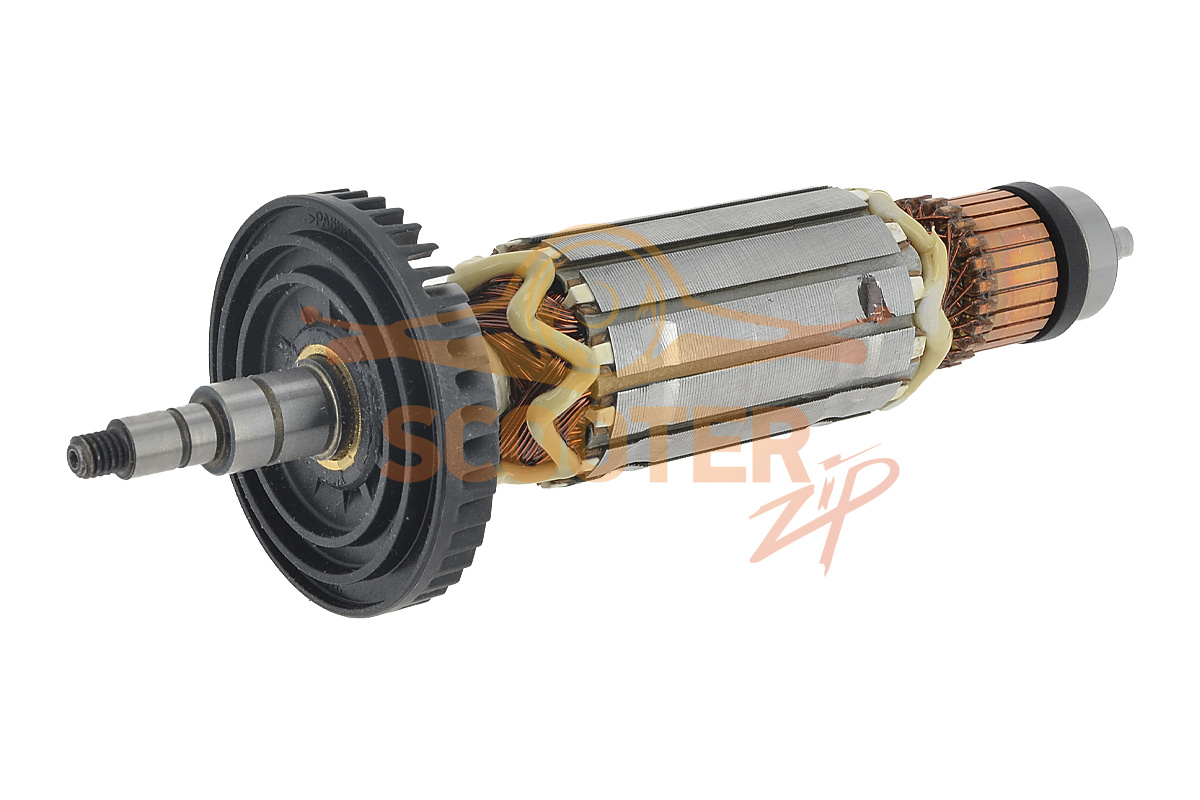 Ротор (Якорь) (L-190 мм, D-35.5 мм, резьба М6 (шаг 1.0 мм)) для болгарки (УШМ) MAKITA 9565PC, 515228-2