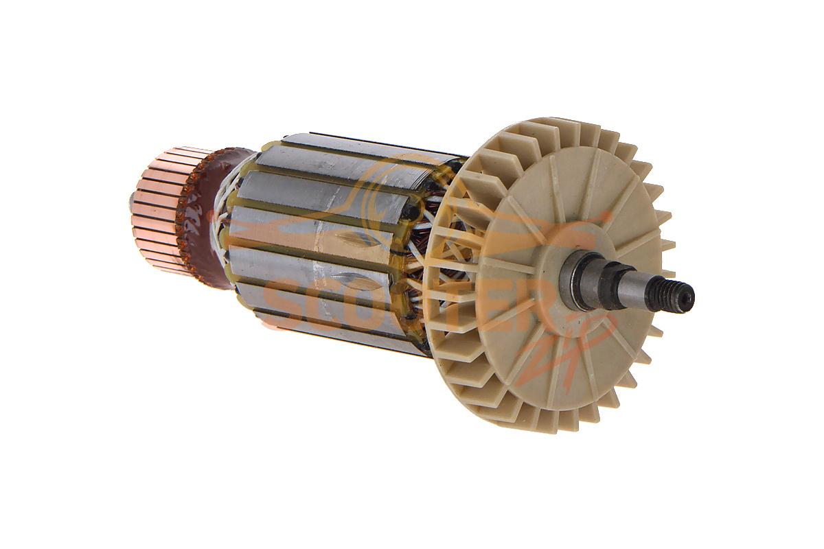 Ротор (Якорь) REBIR LSM-230/2100-31 9700009715 (L-197 мм, D-52 мм, резьба М8 (шаг 1.0 мм)), LSM-230/2100-31
