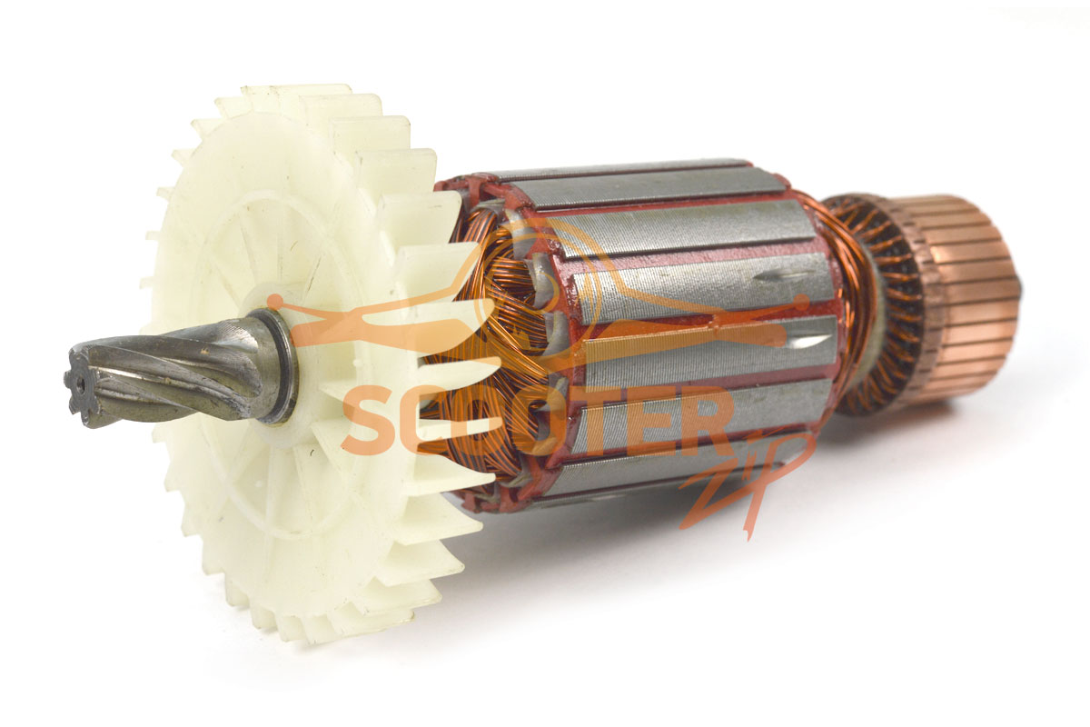 Ротор (Якорь) ИНТЕРСКОЛ 54х50 мм для циркулярной пилы ДП-235/2050М (L-186.5 мм, D-54 мм, 7 зубов, наклон вправо), 277.04.02.01.00