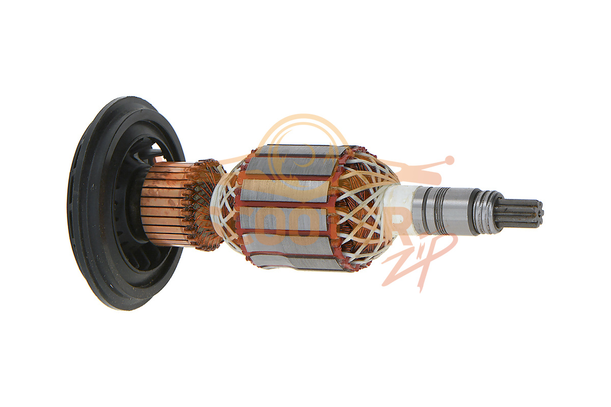 Ротор (Якорь) (L-208 мм, D-54 мм, 7 зубов, прямо) (аналог 1614011072) для перфоратора BOSCH GBH 11 DE (Тип 0611245703), 889-0024