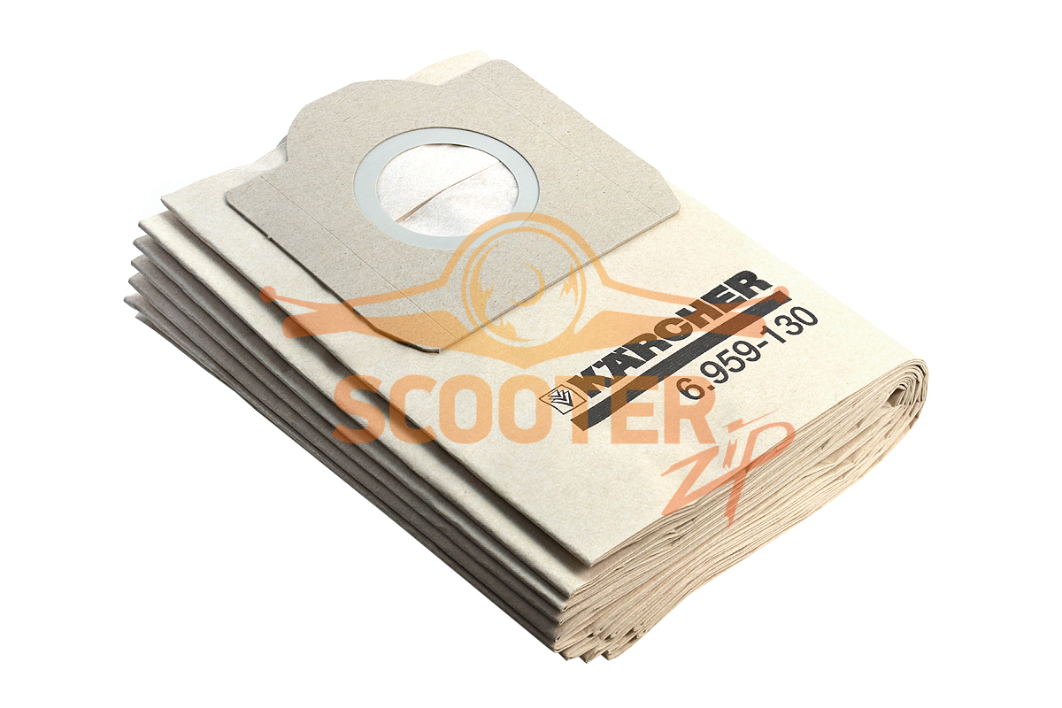 Фильтр-мешки бумажн. 5 шт. для пылесоса KARCHER A 2500 (1.723-406.0), 6.959-130.0