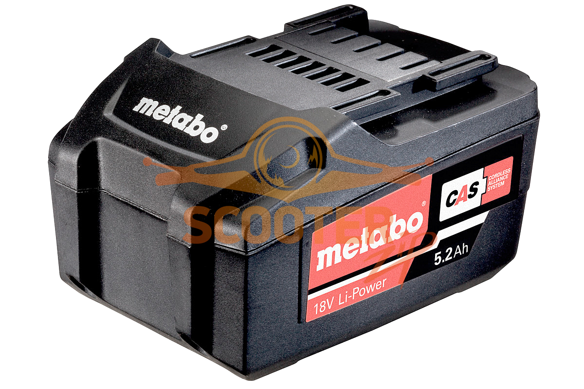 Аккумулятор 18 В, 5,2 Ач, LI-POWER (625592000) для болгарки (УШМ) аккумуляторной Metabo WF 18 LTX 125 (01306421), 625592000