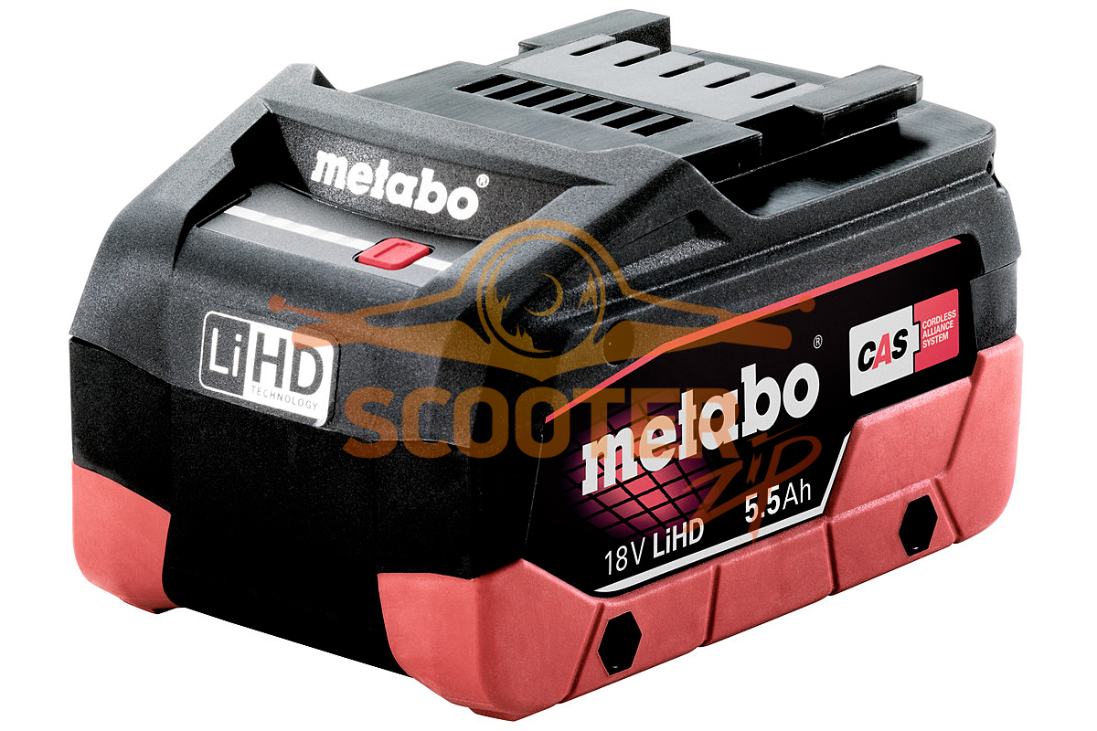 Аккумулятор  18 В 5.5 Ач, LiHD  (625368000) для дрели-шуруповерта аккумуляторной Metabo BS 18 LT Impuls (02139000), 625368000