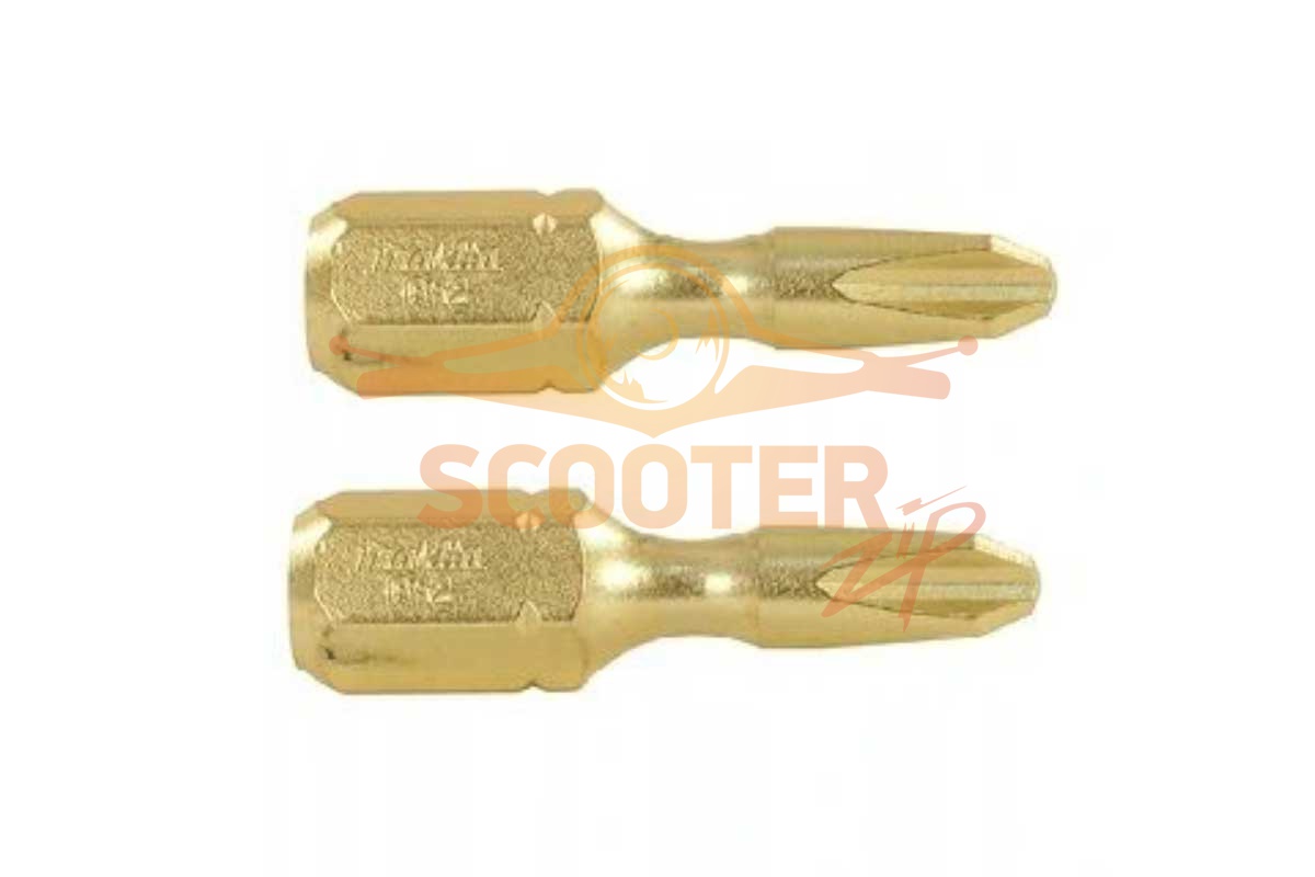 Бита (насадка) Makita PH2 Impact Gold Slim, 25 мм, E-form (MZ), 2 шт., B-62337