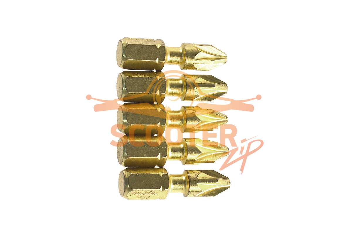 Бита (насадка) Makita PZ2 Impact Gold, 25 мм, C-form, 5 шт., B-28472