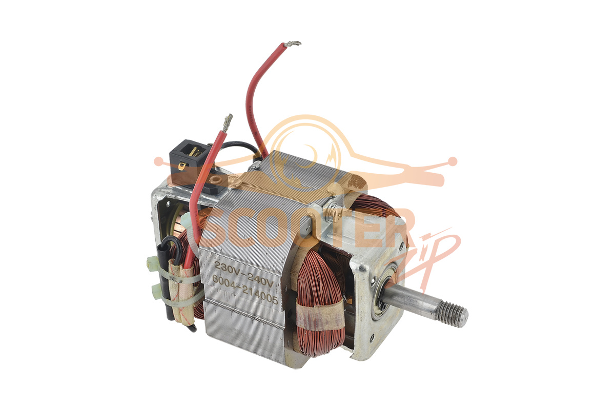 Электродвигатель (под резьбу) для триммера электрического CHAMPION ET-452, 6004-214005