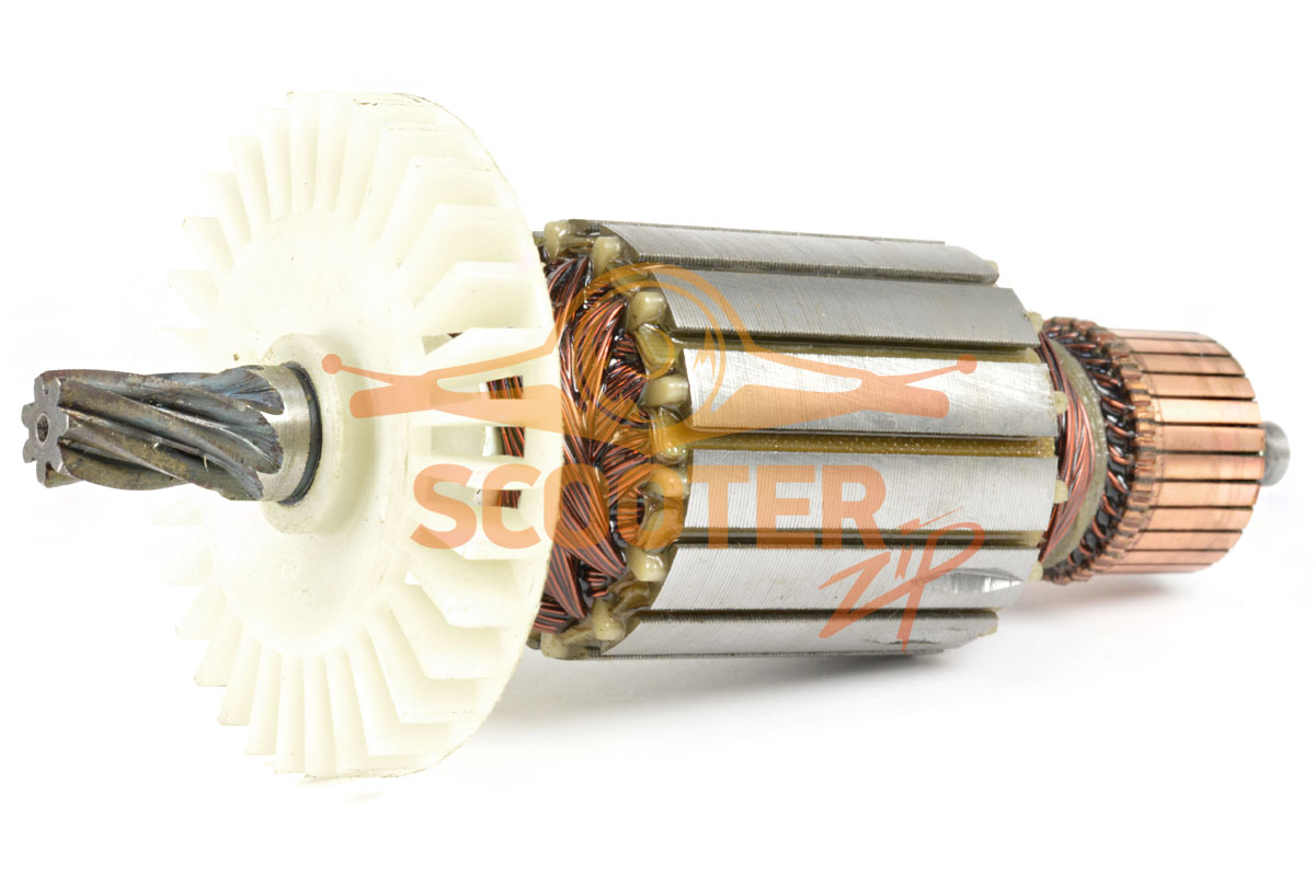 Ротор (Якорь) (L-177 мм, D-51 мм, 7 зубов, наклон вправо) для пилы циркулярной (дисковой) ИНТЕРСКОЛ ДП-1600, 889-0328