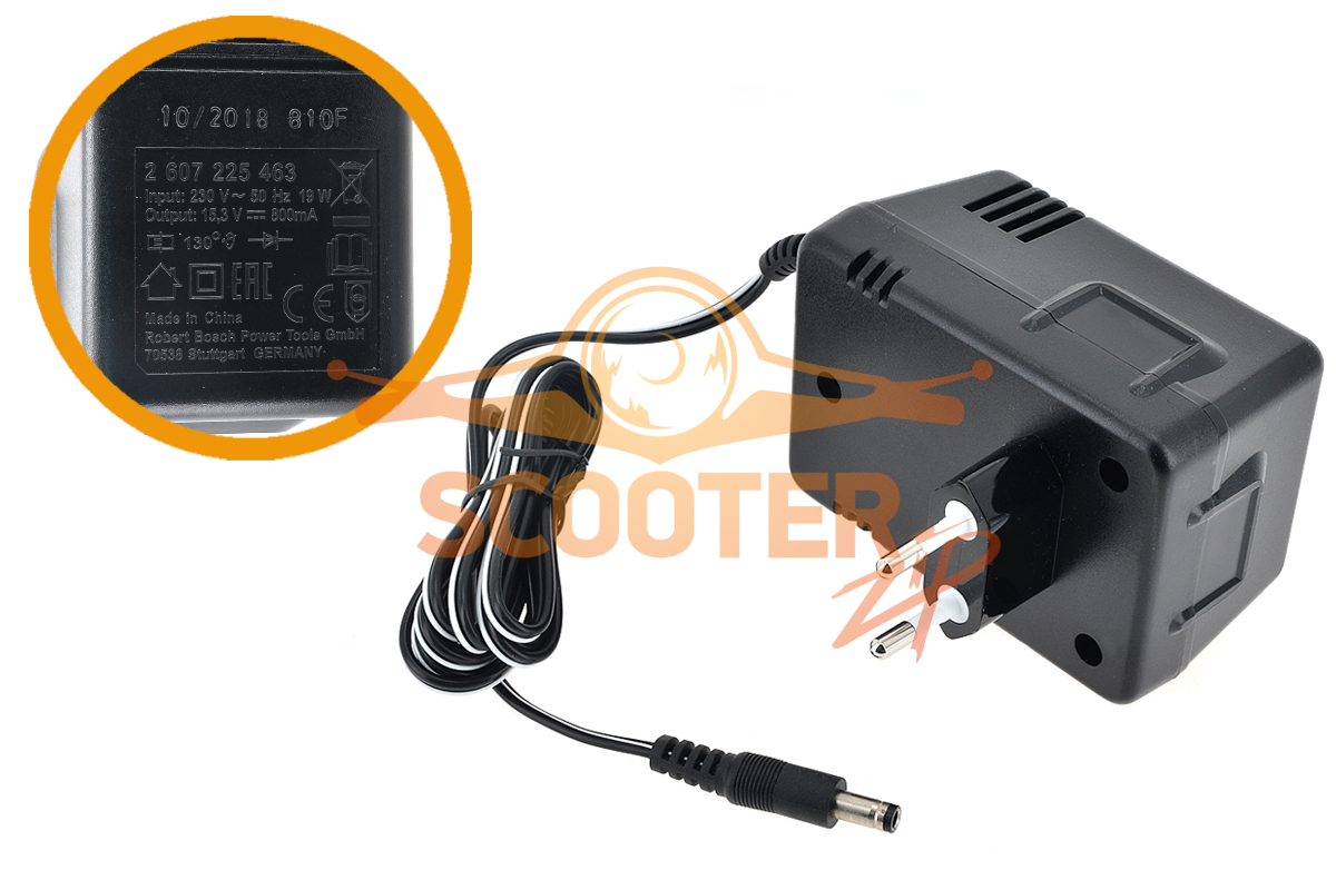 Зарядное устройство 230/14,4В (EU) для перфоратора аккумуляторного BOSCH UNEO (Тип 3603J52000), 2607225463