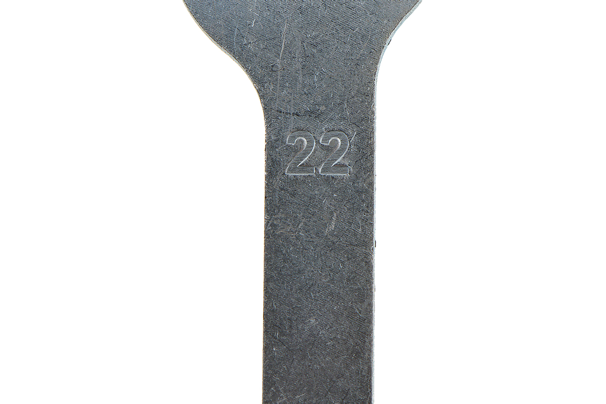 Ключ гаечный S-22mm для фрезера ИНТЕРСКОЛ ФМ-67/2200Э (s/n 121.****), 121.02.00.12.00