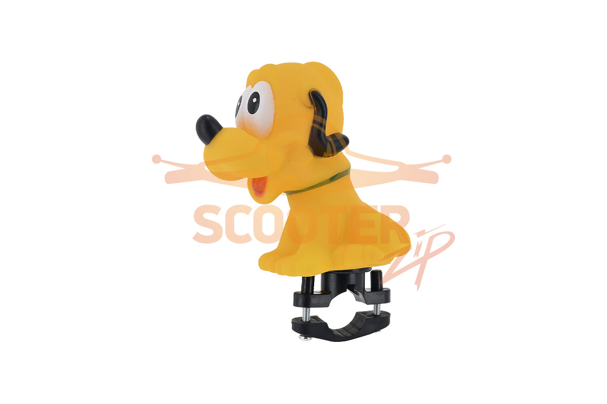 Клаксон резина/пластик детский желтый собачка Плуто (10), 5-422043