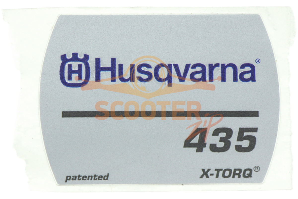 Наклейка на стартер для бензопилы Husqvarna 435 II, 5045468-01