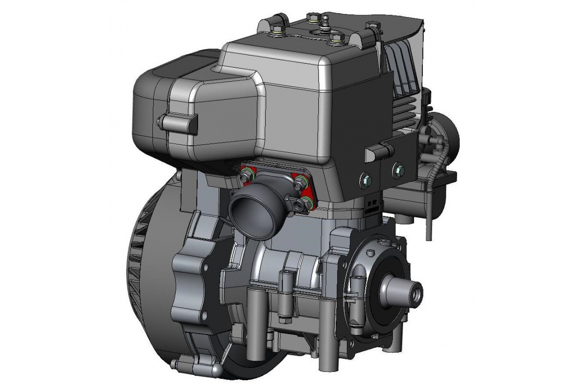 Двигатель РМЗ-250 K90500250ЗЧ для снегохода Тикси (TIKSY), 0090211