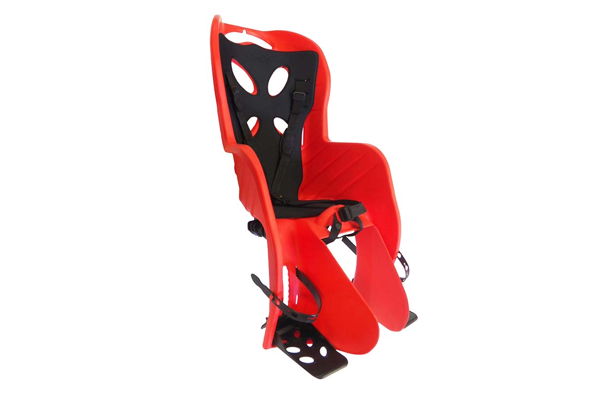 Сиденье детское на багажник CURIOSO DELUXE красной с черной вставкой до 22кг 'NFUN (Италия), 01-100072